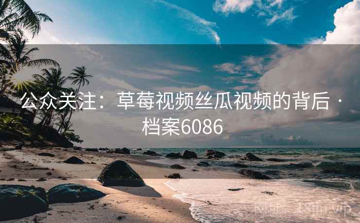 公众关注：草莓视频丝瓜视频的背后 · 档案6086